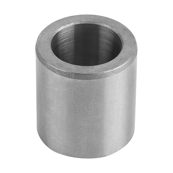 Drill bushing, DIN 179 Mild steel. Rounded top. IDxODxH: 40x55x56 mm